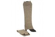 Socks/ Leg Warmers - Knitted Leg Warmers - Khaki - SK-F1007KA